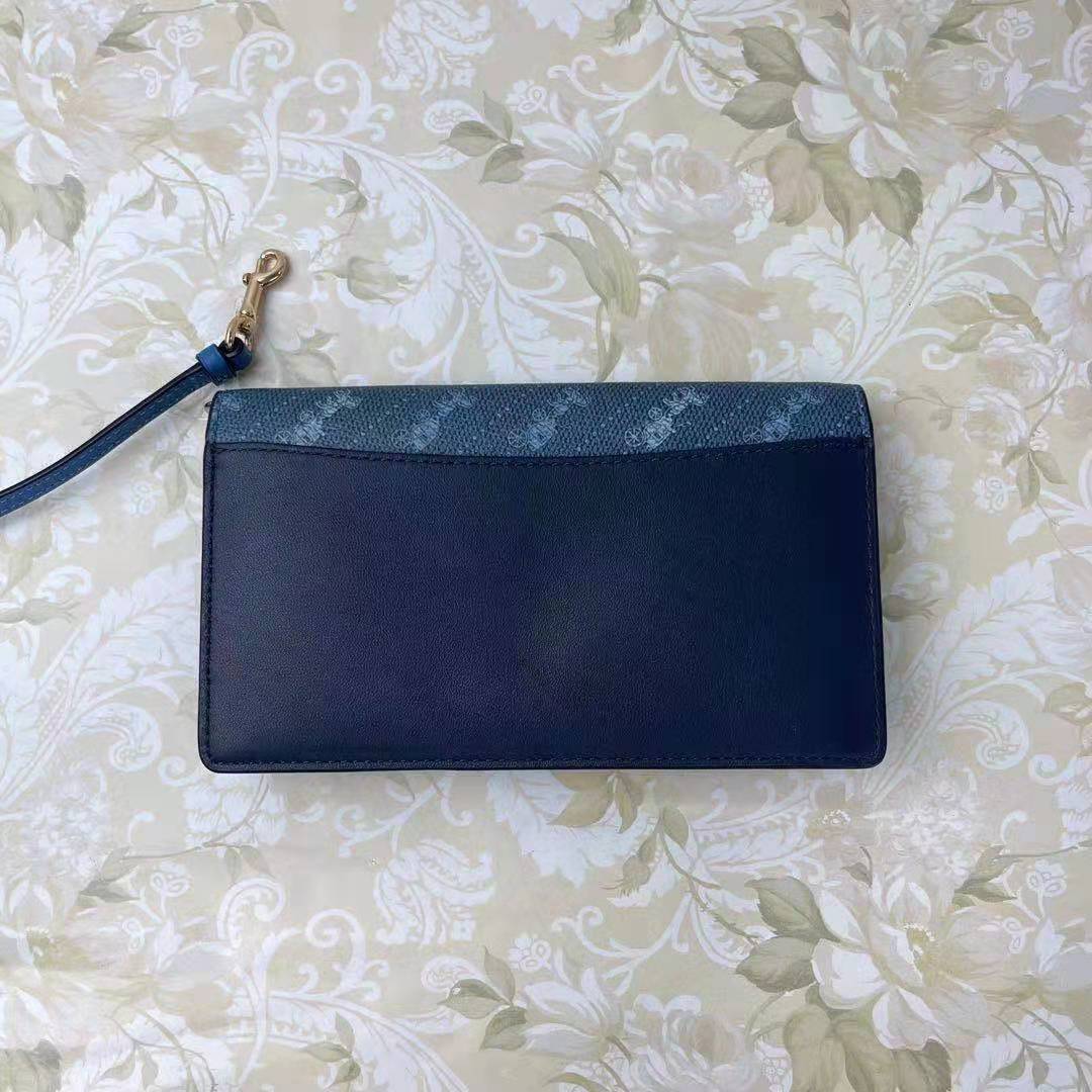 COACH C4028 ANNA WOMEN'S FOLDOVER CROSSBODY CLUTCH DENIM COACH C4028 ANNA WOMEN'S FOLDOVER CROSSBODY CLUTCH DENIM
